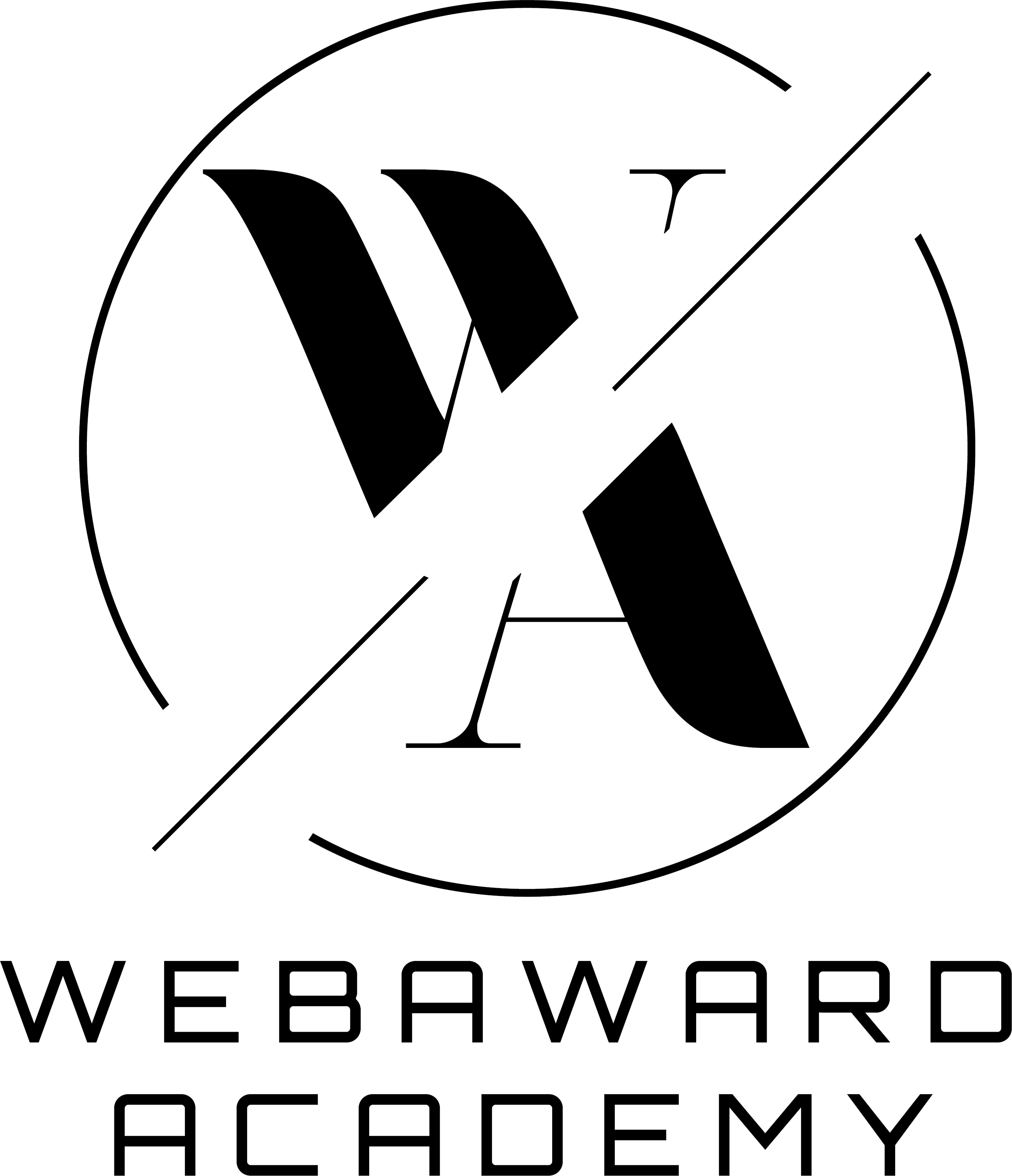 Webaward Academy Logo Black