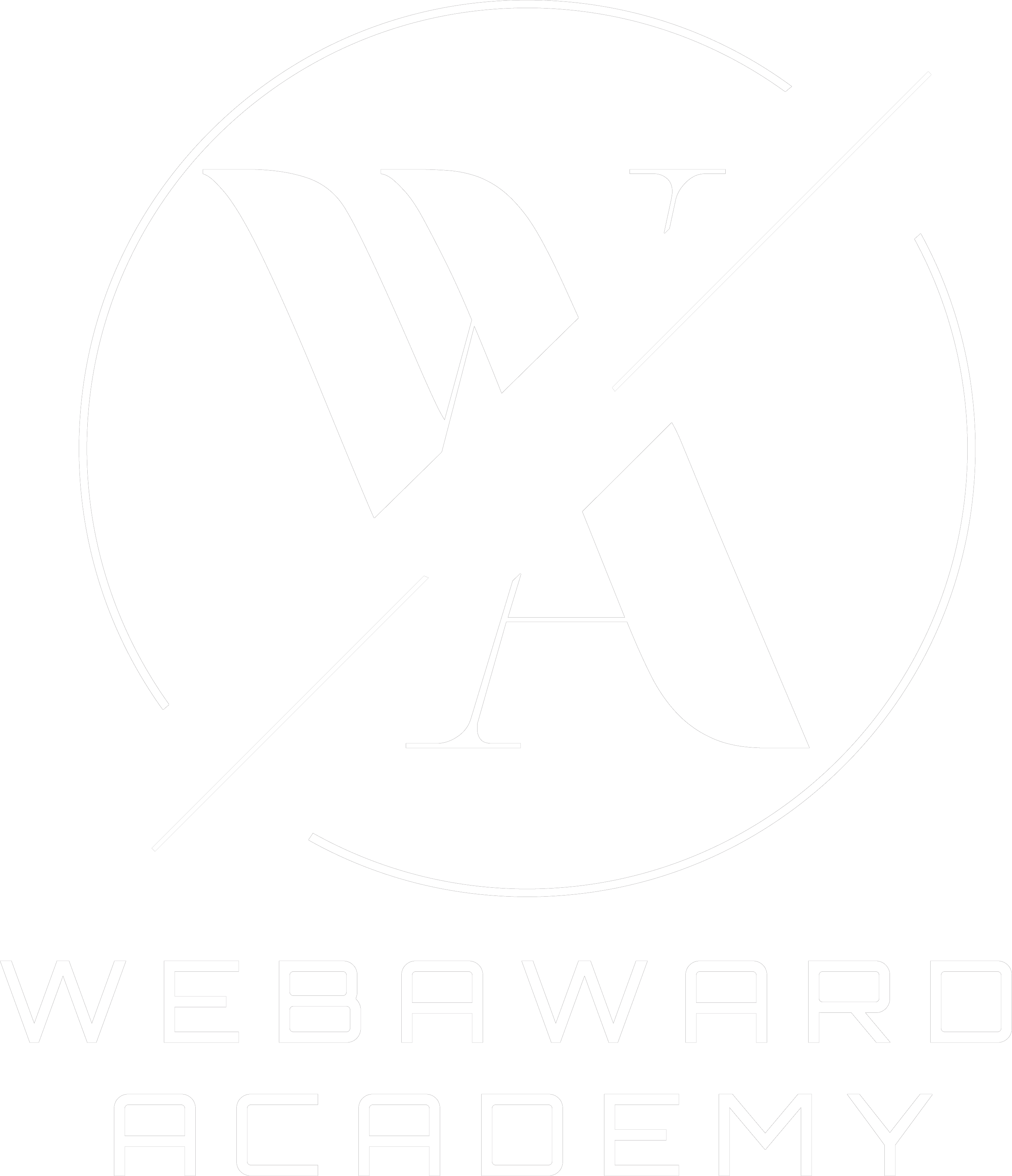 Webaward Academy Logo Wite